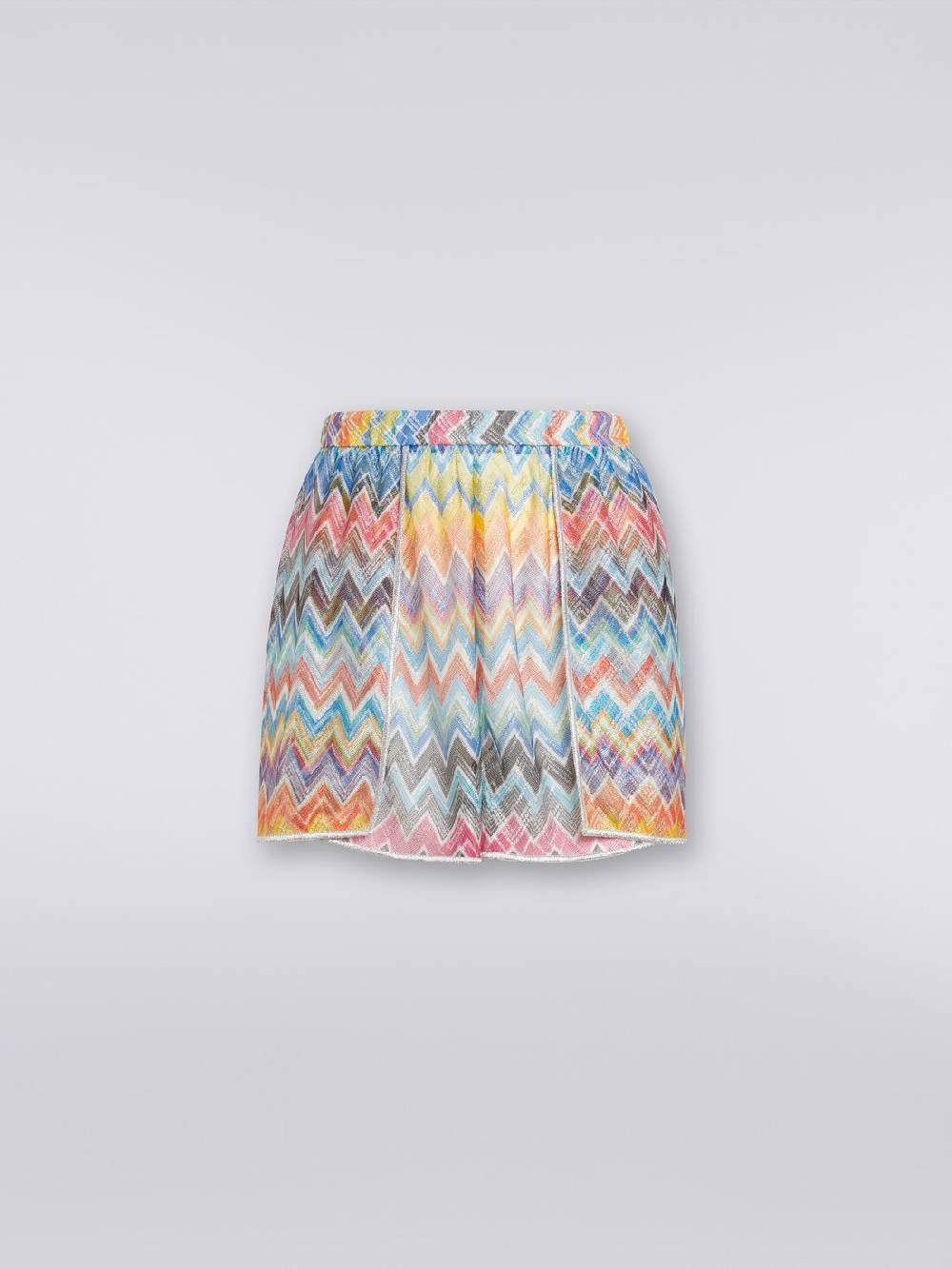 M Missoni Shorts copricostume con stampa zig zag e lurex Vendita