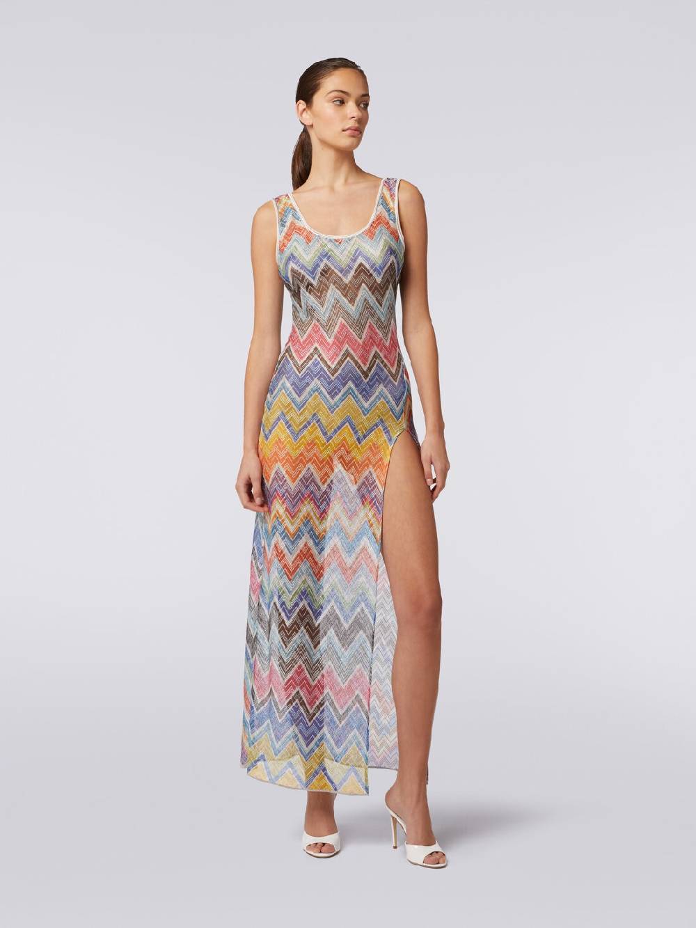 M Missoni Copricostume lungo stampa zig zag con lurex Pezzi Unici