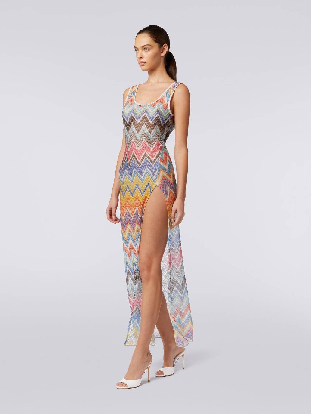 M Missoni Copricostume lungo stampa zig zag con lurex Pezzi Unici