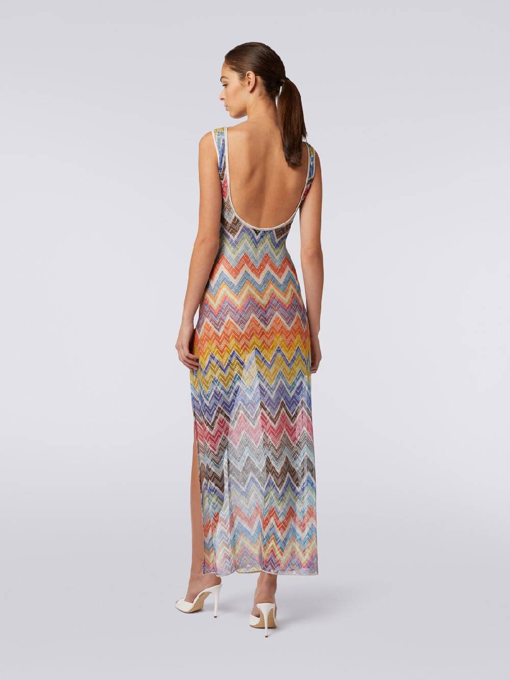 M Missoni Copricostume lungo stampa zig zag con lurex Pezzi Unici