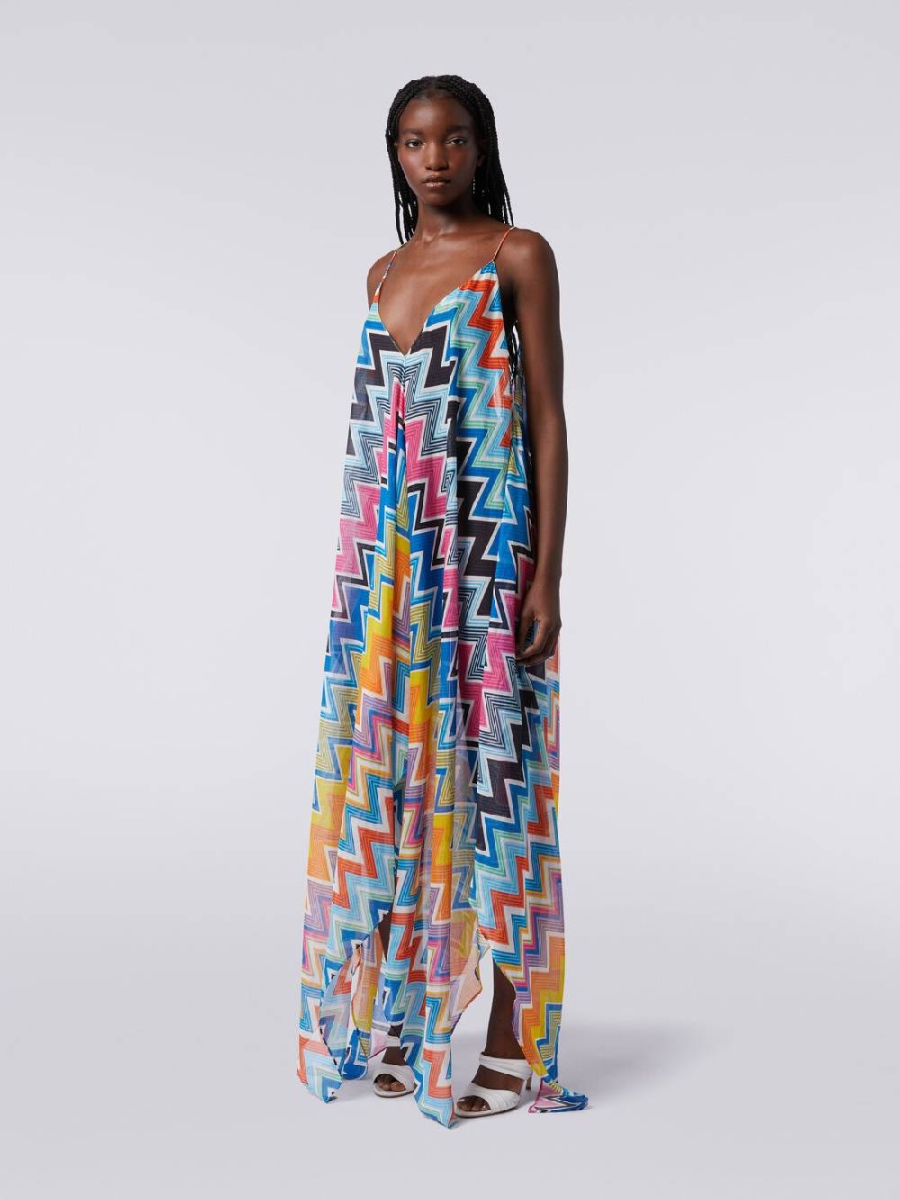 M Missoni Copricostume lungo taglio foulard in cotone e seta stampato Qualità Garantita