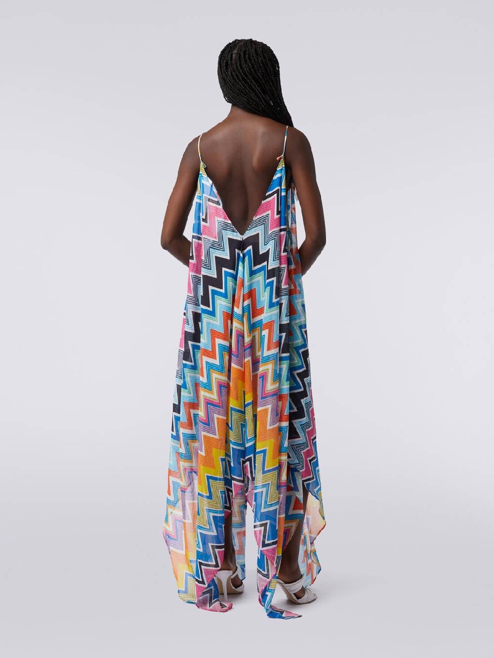 M Missoni Copricostume lungo taglio foulard in cotone e seta stampato Qualità Garantita