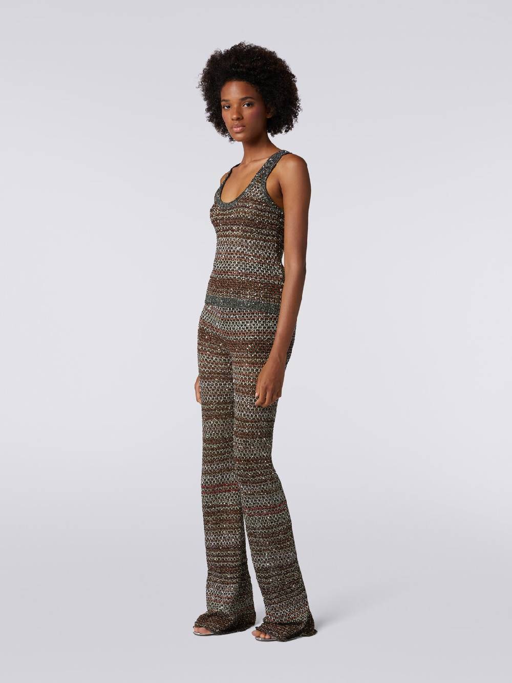 M Missoni Canottiera in maglia a rete con applicazione di paillettes Acquista Ora
