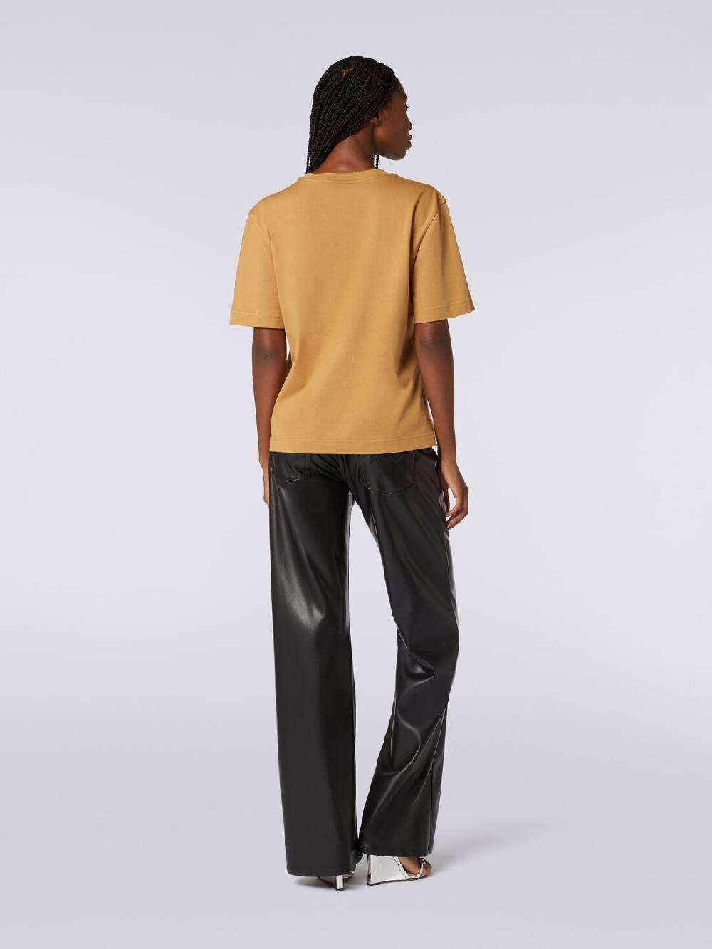 M Missoni T-shirt girocollo in cotone con ricamo e logo Consegna Veloce