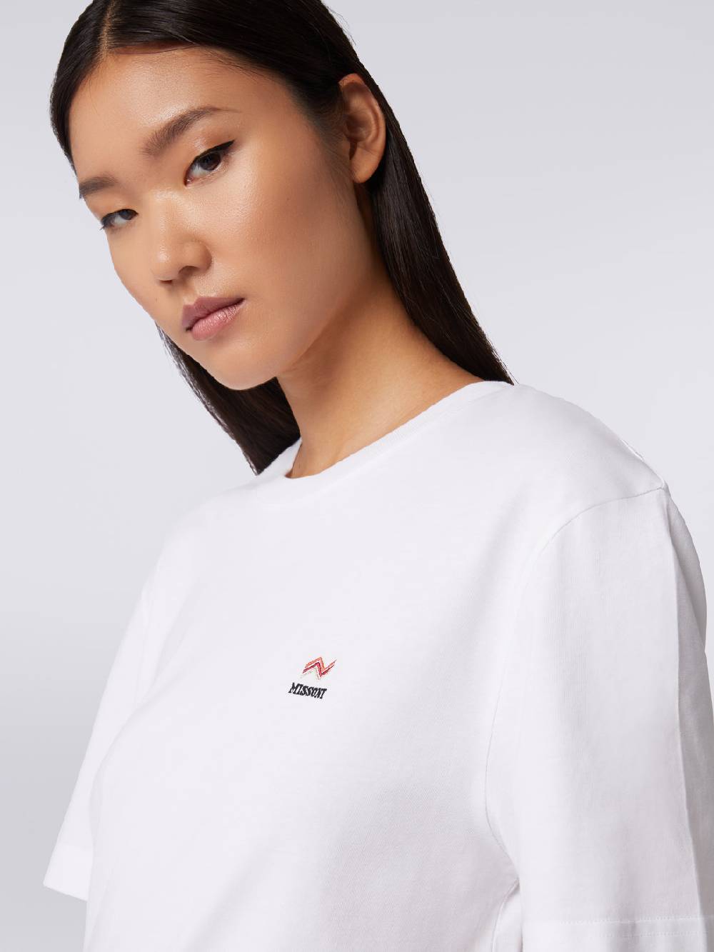 M Missoni T-shirt girocollo in cotone con ricamo e logo Fino Al -60%