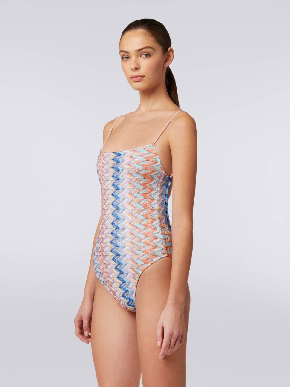 M Missoni Costume intero lamé con spalline sottili regolabili Sottocosto