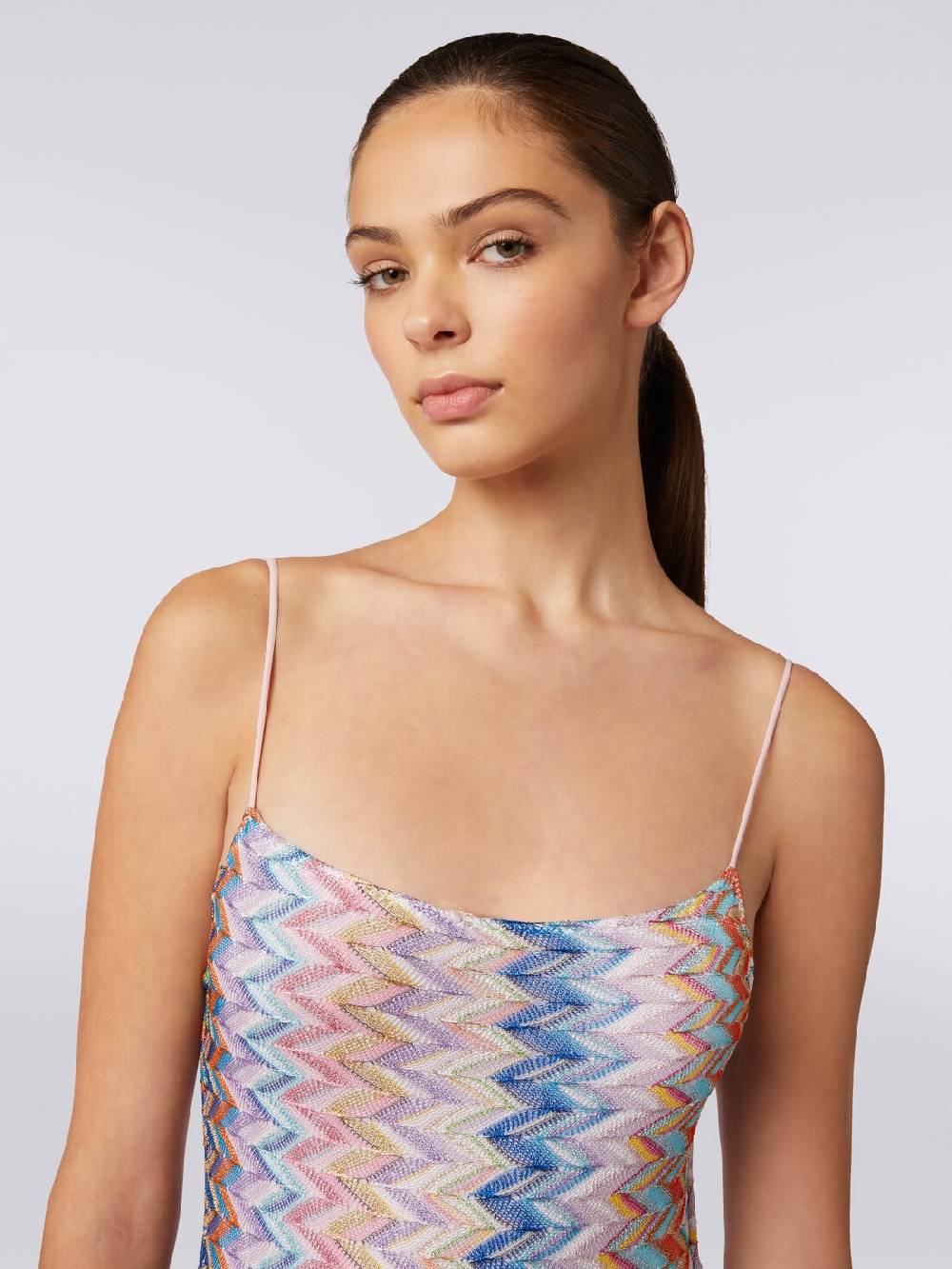 M Missoni Costume intero lamé con spalline sottili regolabili Sottocosto