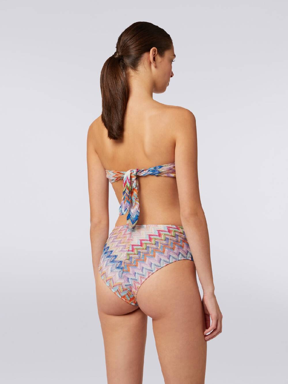 M Missoni Bikini in viscosa e lurex con top torchon e slip alto Convenienza