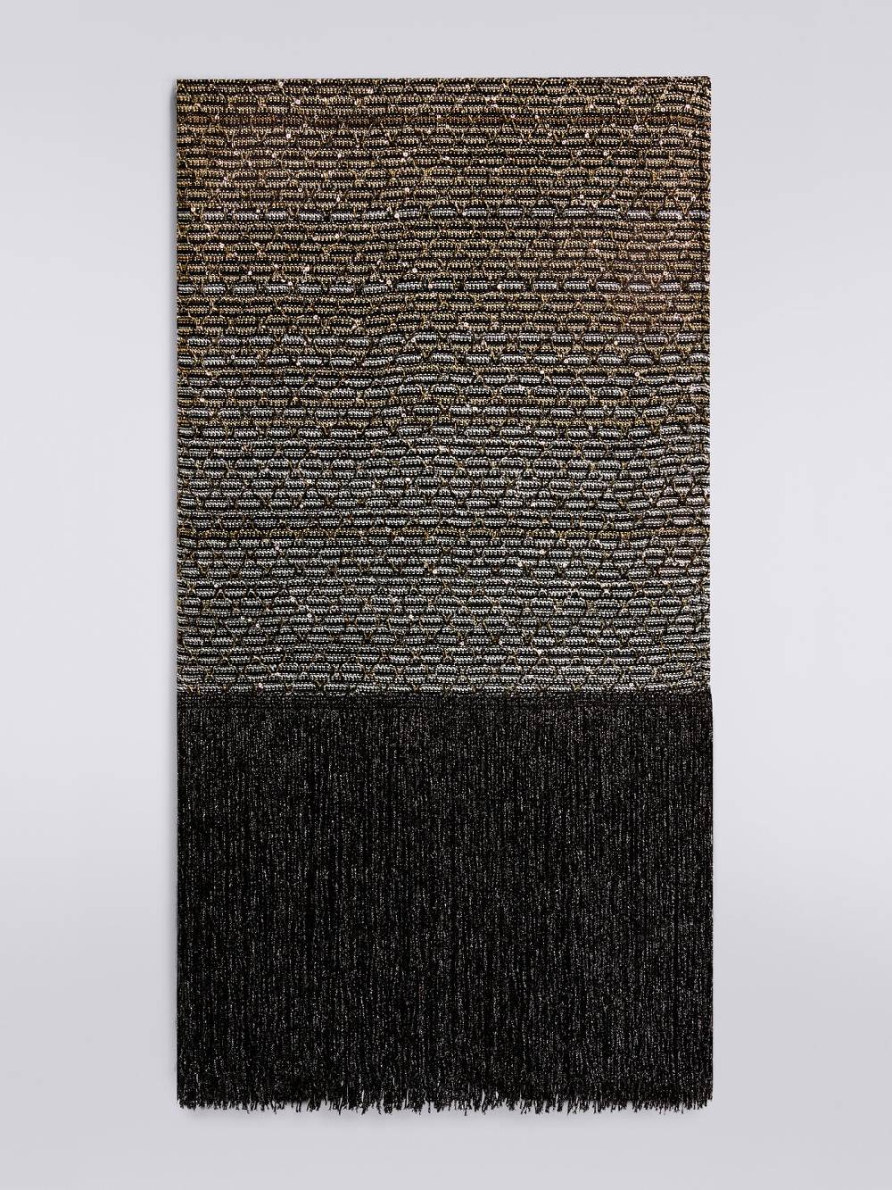 M Missoni Stola in maglia dégradé con frange e paillettes Offerta