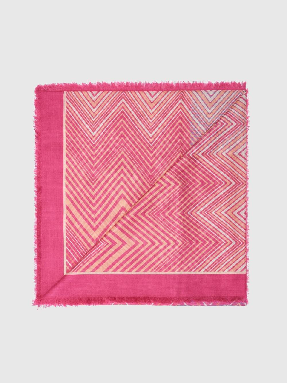 M Missoni Scialle in modal e seta chevron Offerte