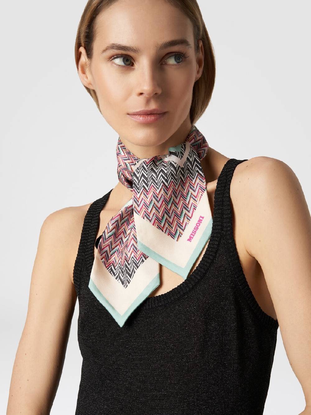 M Missoni Foulard in seta zig zag I Più Venduti