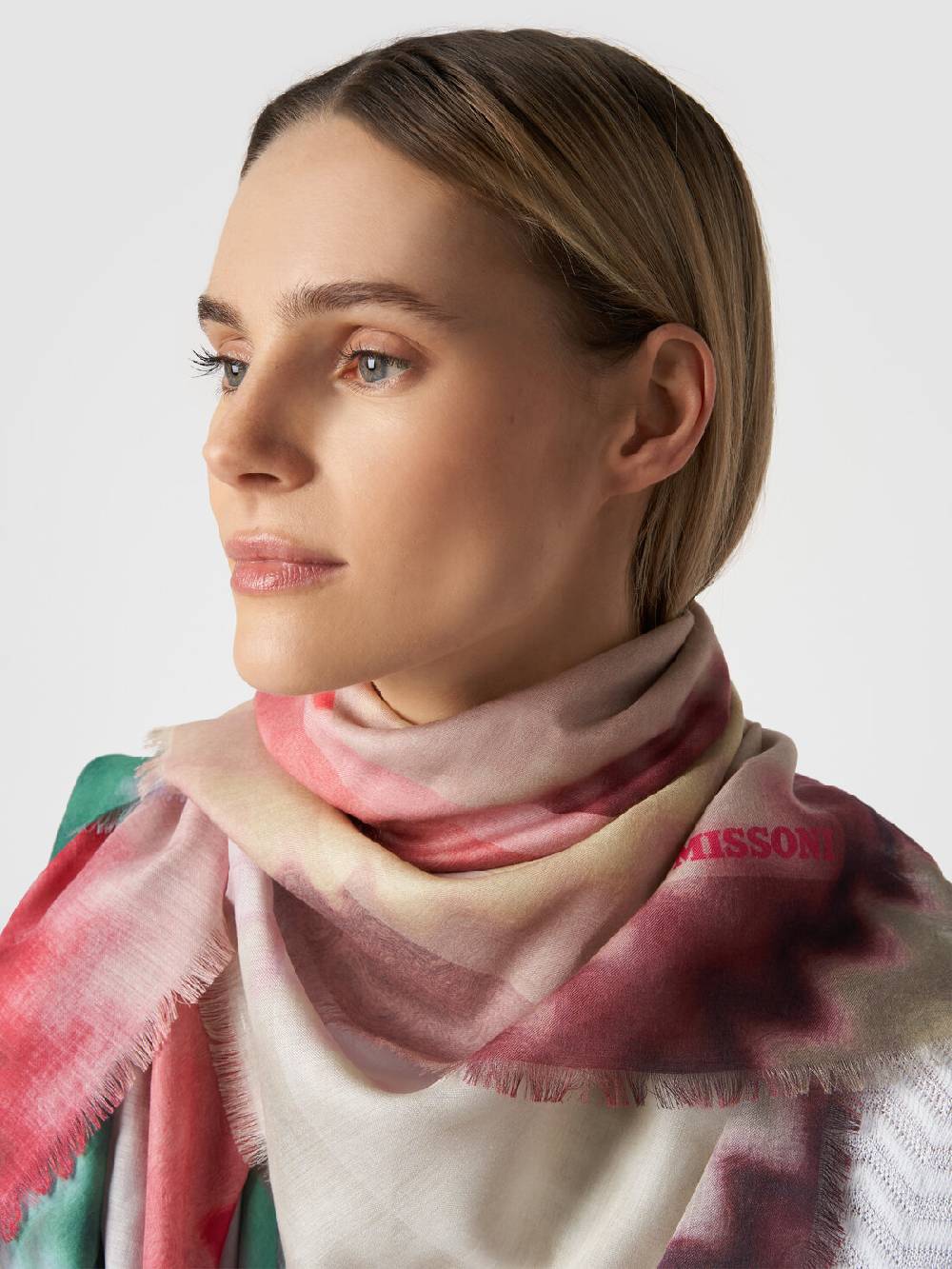 M Missoni Scialle in modal e seta con motivo zig zag Vendite Flash