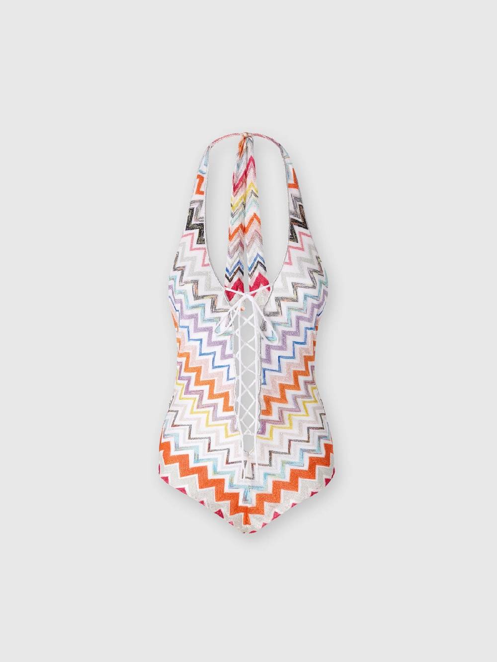 M Missoni Costume intero in viscosa zig zag con lurex Negozio online di fabbrica