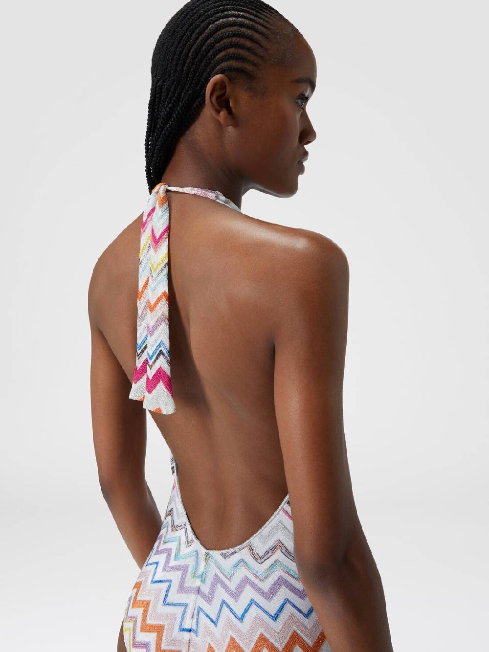 M Missoni Costume intero in viscosa zig zag con lurex Negozio online di fabbrica
