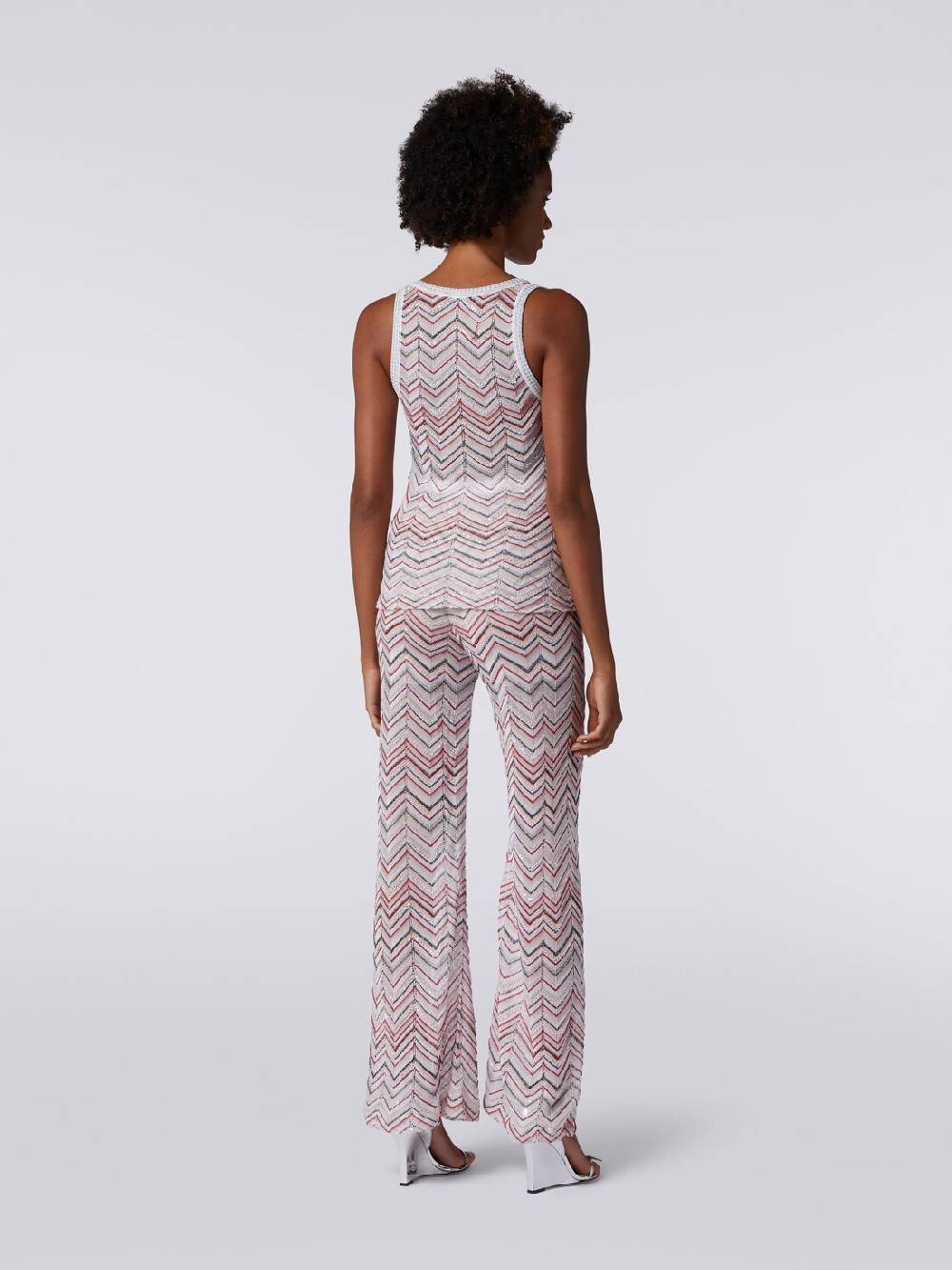 M Missoni Canottiera in maglia zig zag con lurex e paillettes Flash Sale