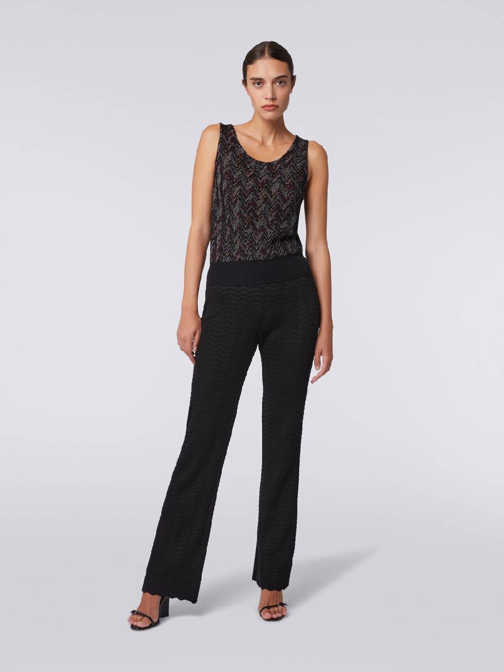 M Missoni Canottiera in maglia di lana viscosa zig zag Shopping online