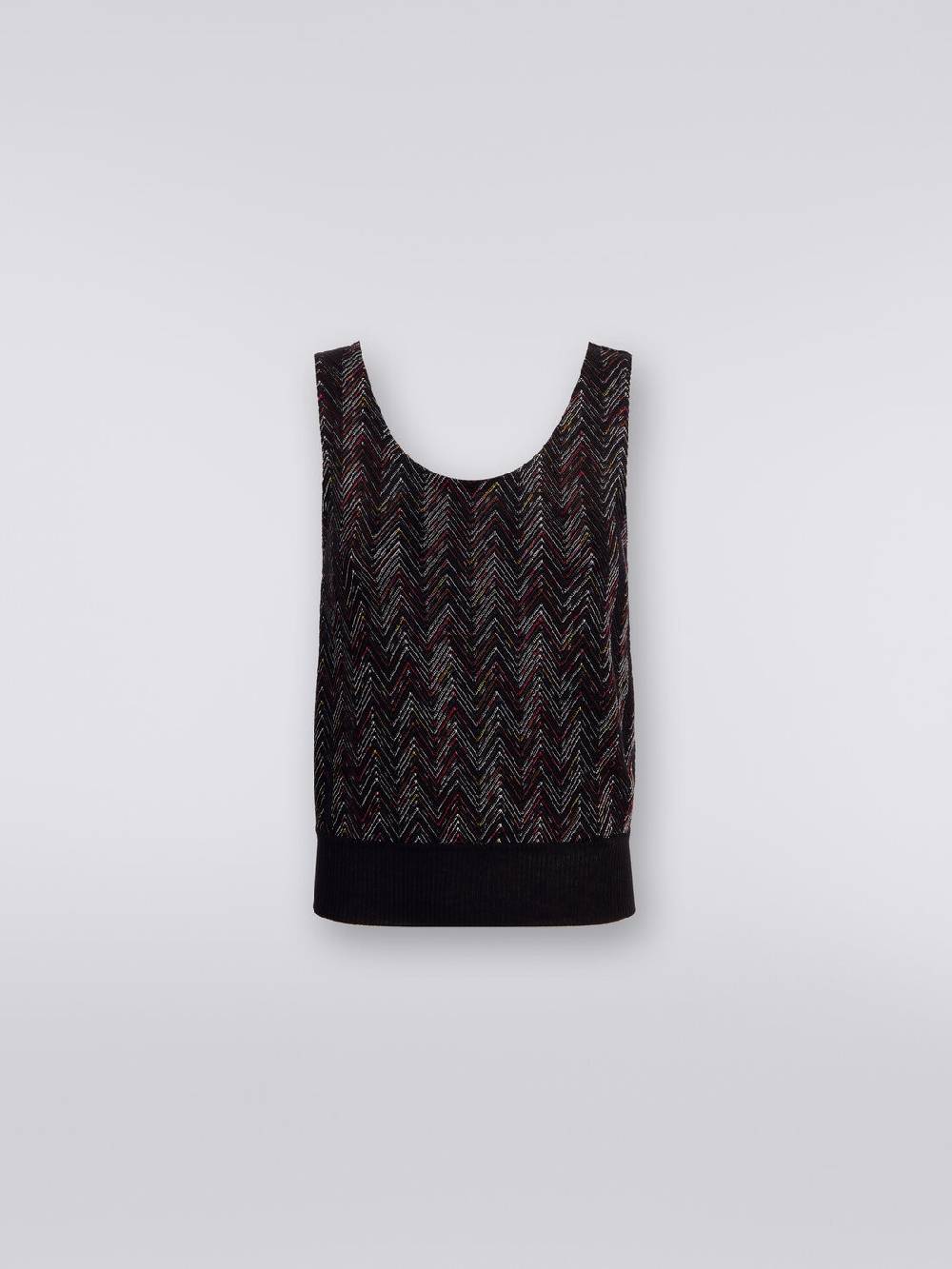 M Missoni Canottiera in maglia di lana viscosa zig zag Shopping online