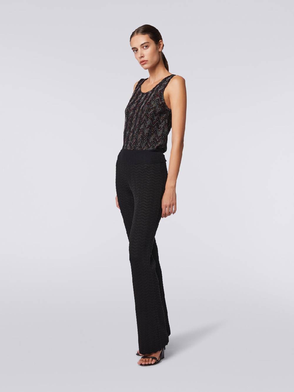 M Missoni Canottiera in maglia di lana viscosa zig zag Shopping online