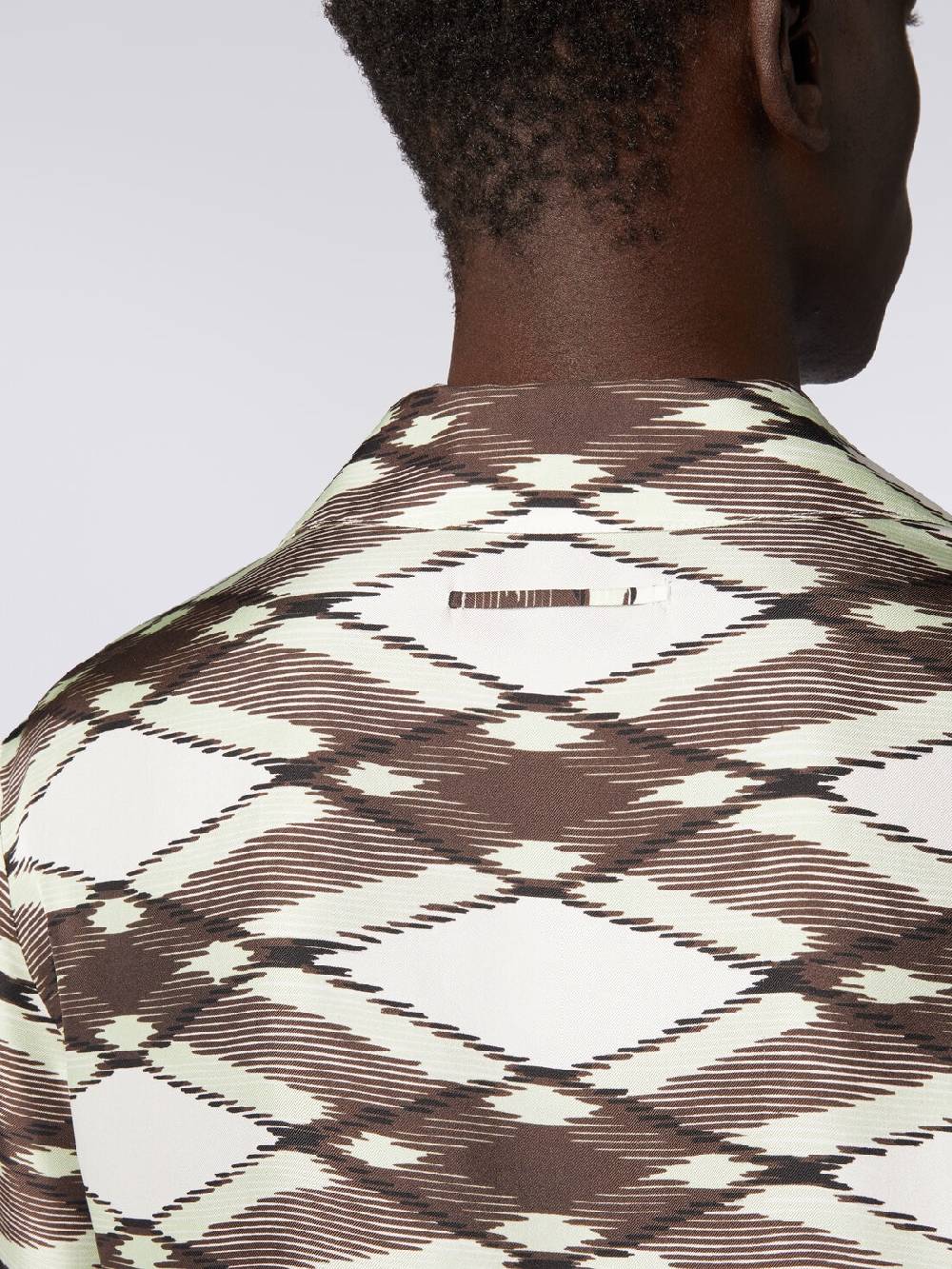 M Missoni Camicia a maniche corte modello bowling in seta stampata Offerta esclusiva
