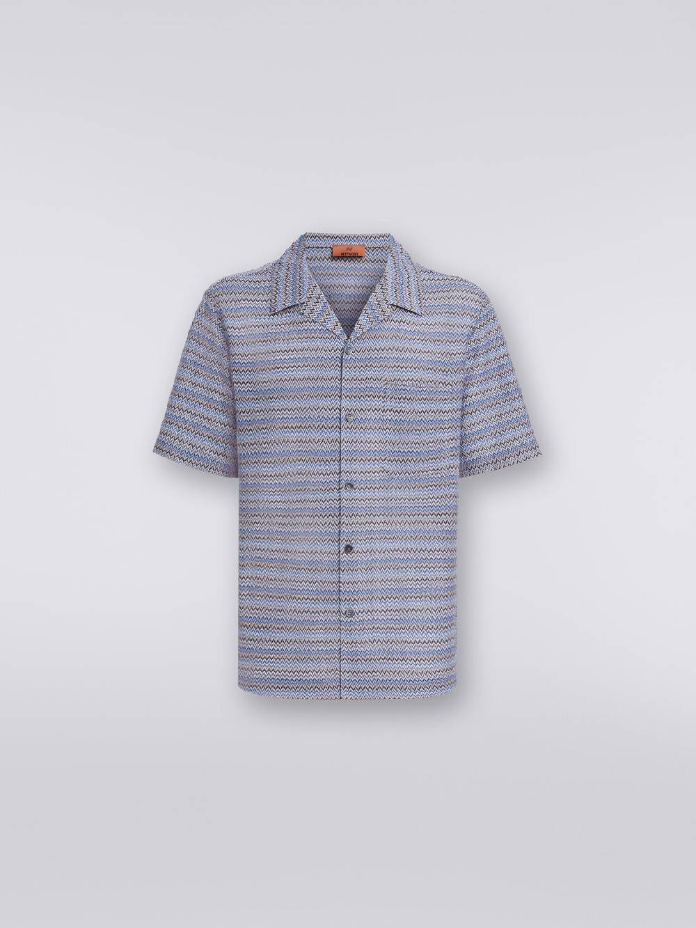 M Missoni Camicia a maniche corte modello bowling zig zag Vendite stagionali