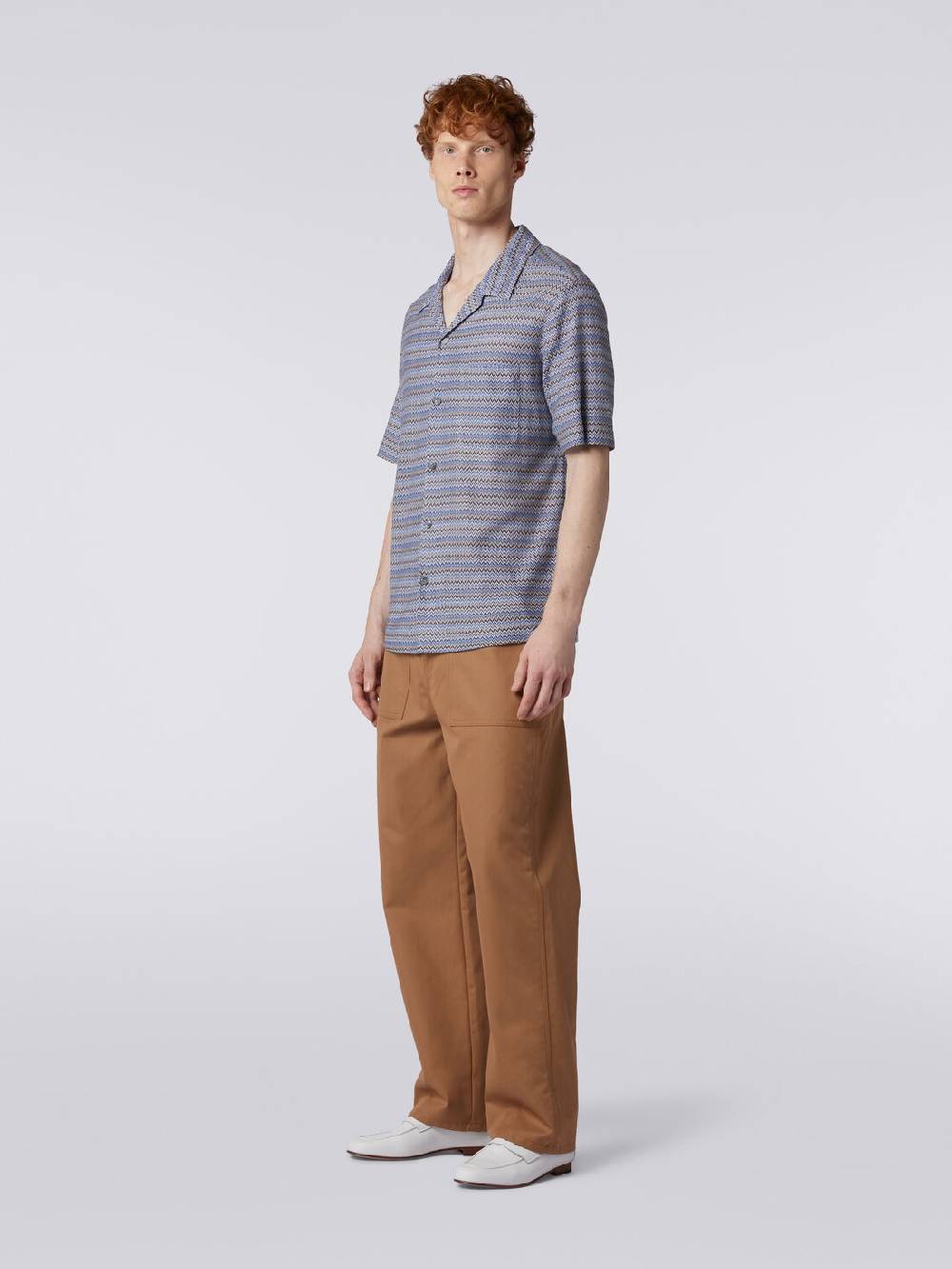 M Missoni Camicia a maniche corte modello bowling zig zag Vendite stagionali