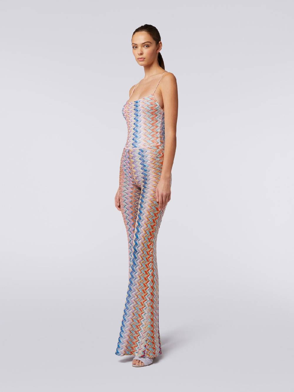 M Missoni Pantaloni con fondo svasato e lurex Offerta per la Festa della Mamma