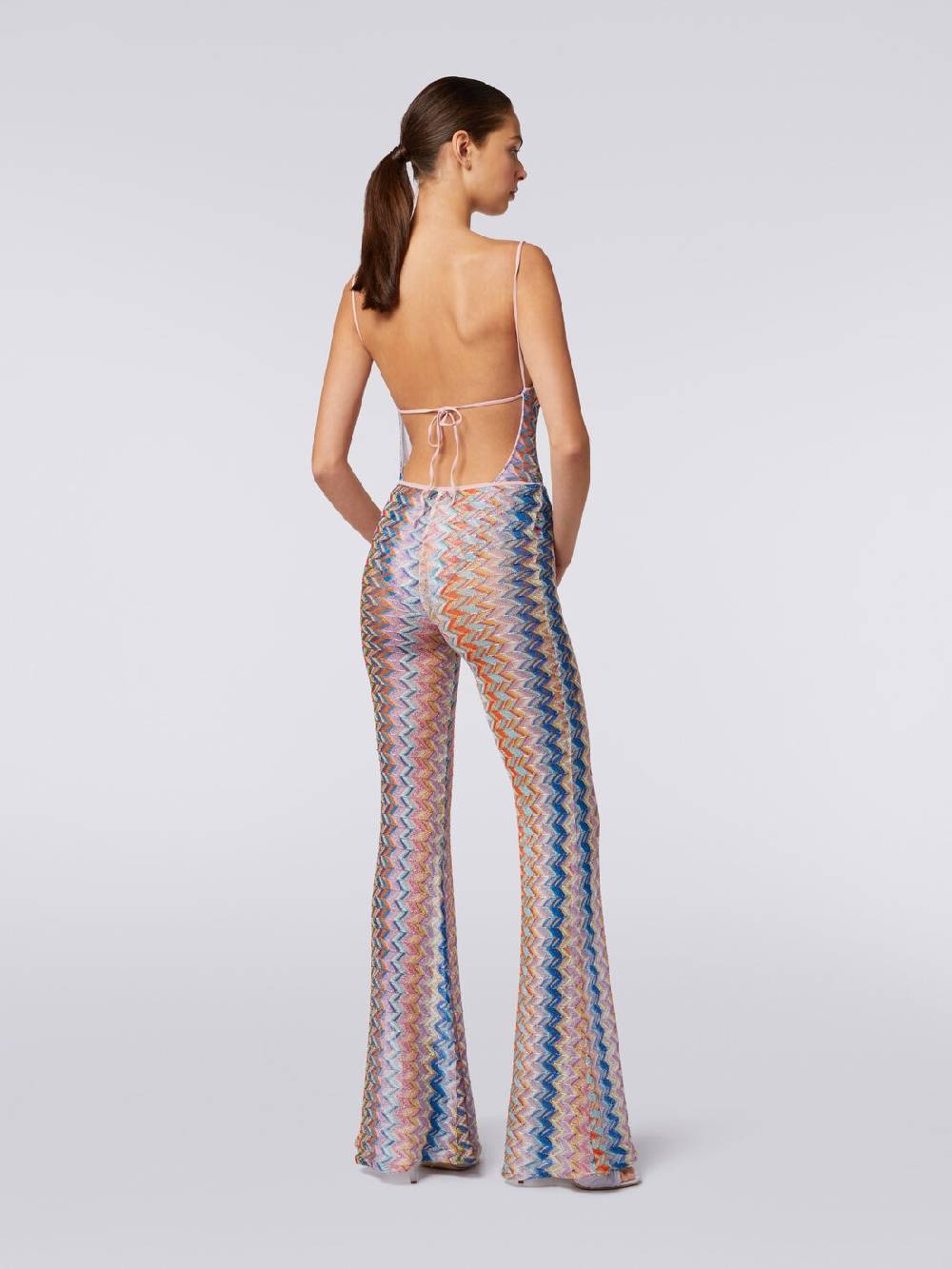 M Missoni Pantaloni con fondo svasato e lurex Offerta per la Festa della Mamma