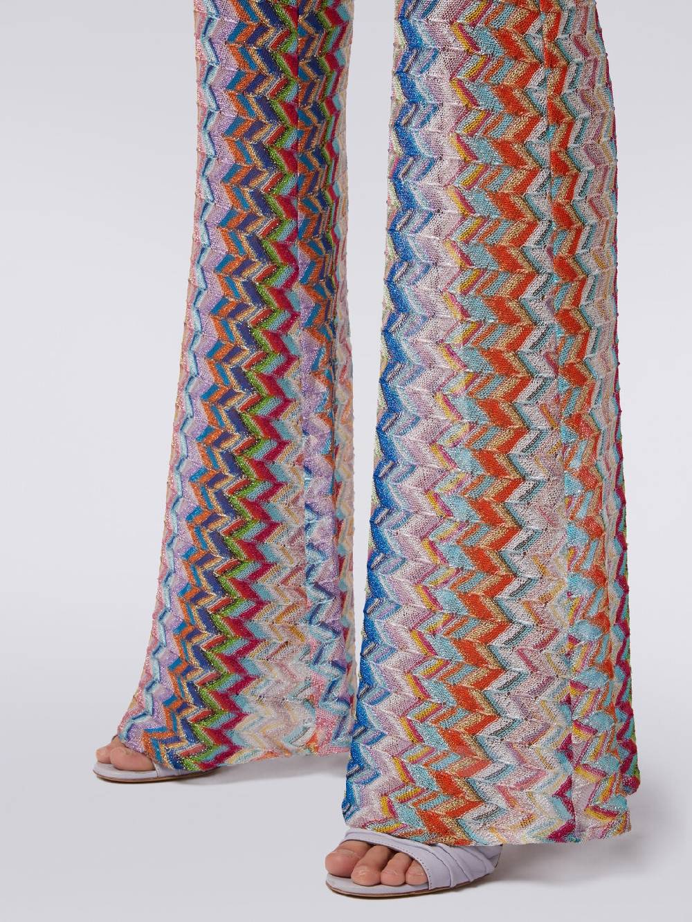 M Missoni Pantaloni con fondo svasato e lurex Offerta per la Festa della Mamma