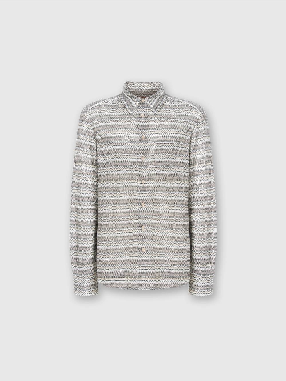 M Missoni Camicia a maniche lunghe in misto viscosa chevron Offerta Anniversario