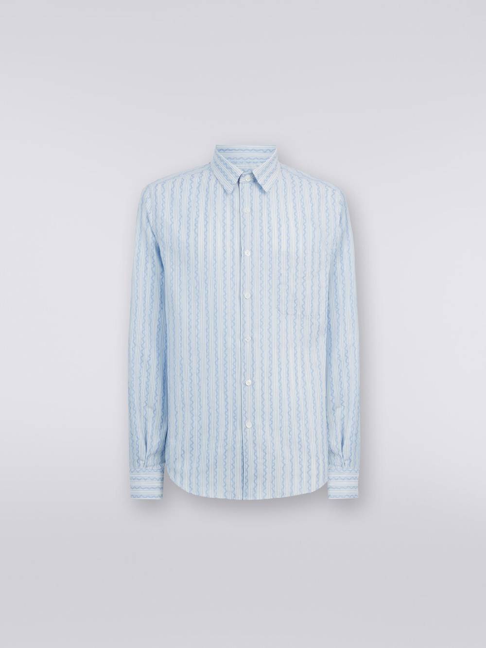 M Missoni Camicia a maniche lunghe in popeline di cotone Smaltimento dello stoccaggio