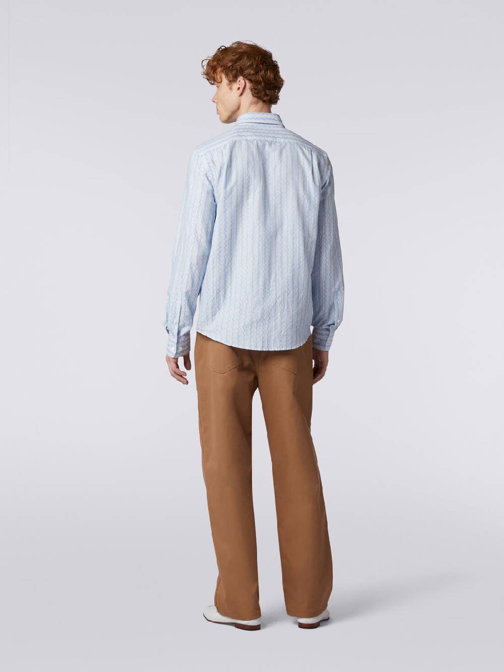 M Missoni Camicia a maniche lunghe in popeline di cotone Smaltimento dello stoccaggio