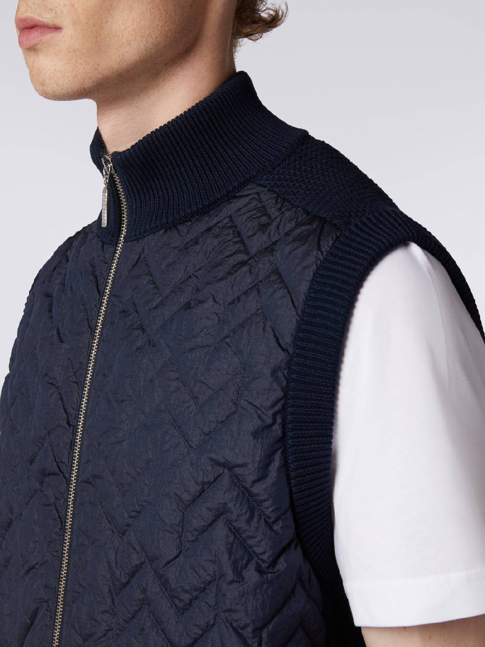 M Missoni Gilet impunturato a zig zag con parte posteriore e profili in maglia Offerta migliore