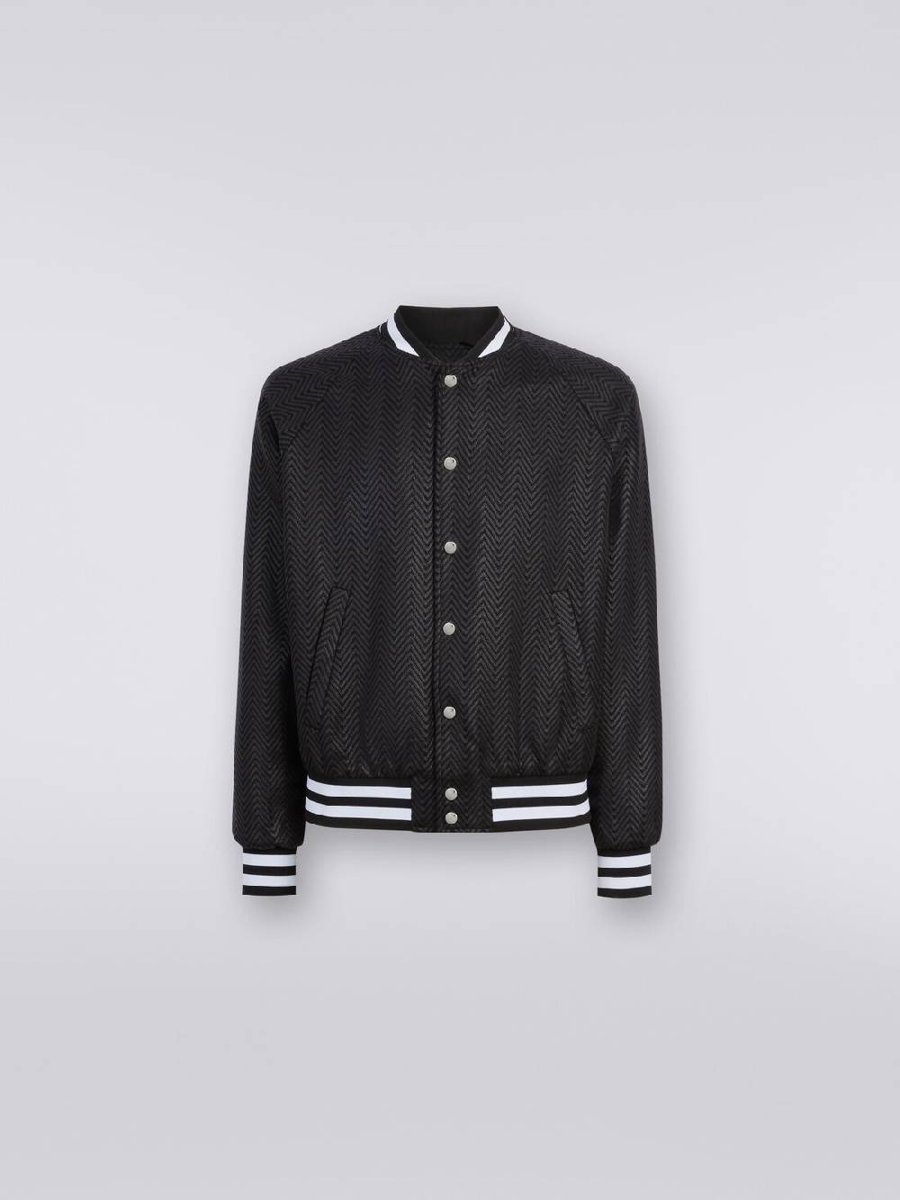 M Missoni Bomber in cotone e viscosa zig zag Online Outlet