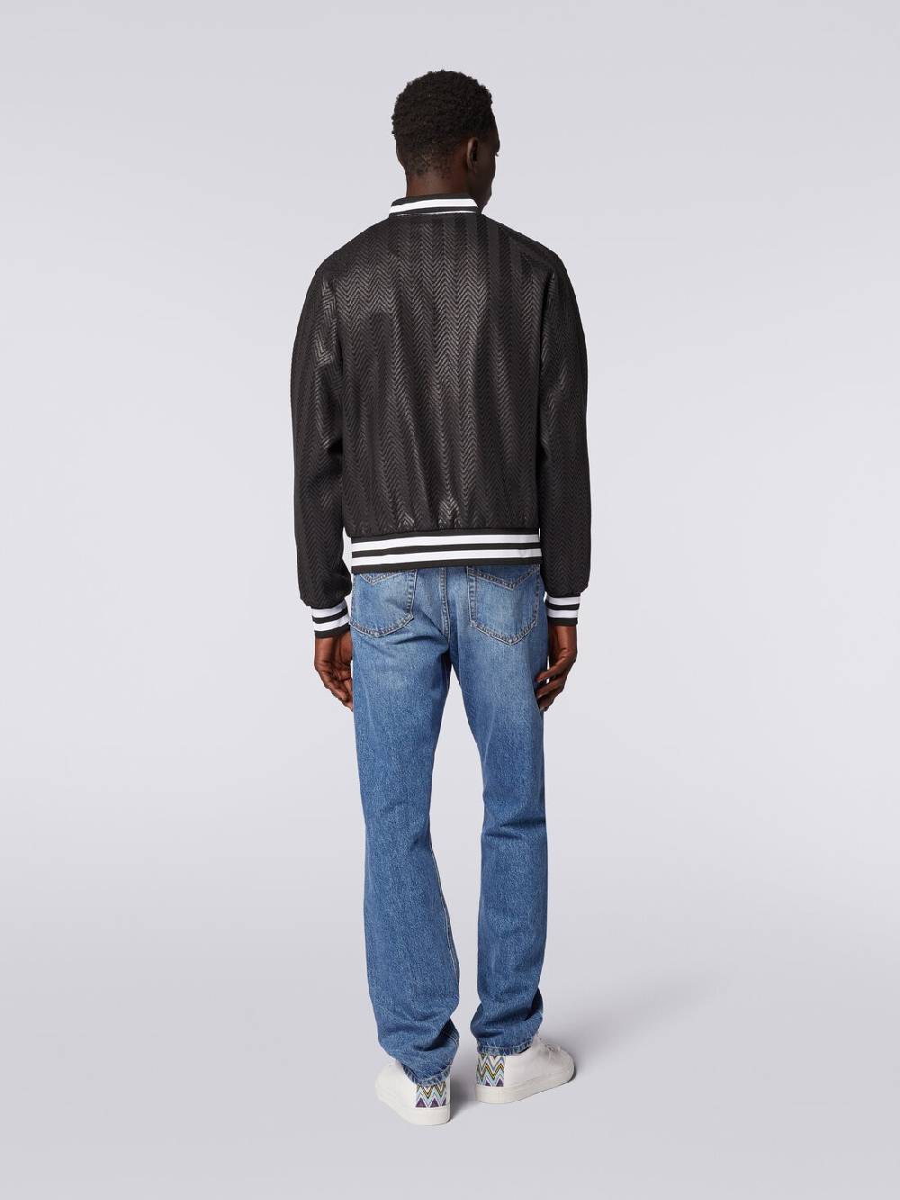 M Missoni Bomber in cotone e viscosa zig zag Online Outlet