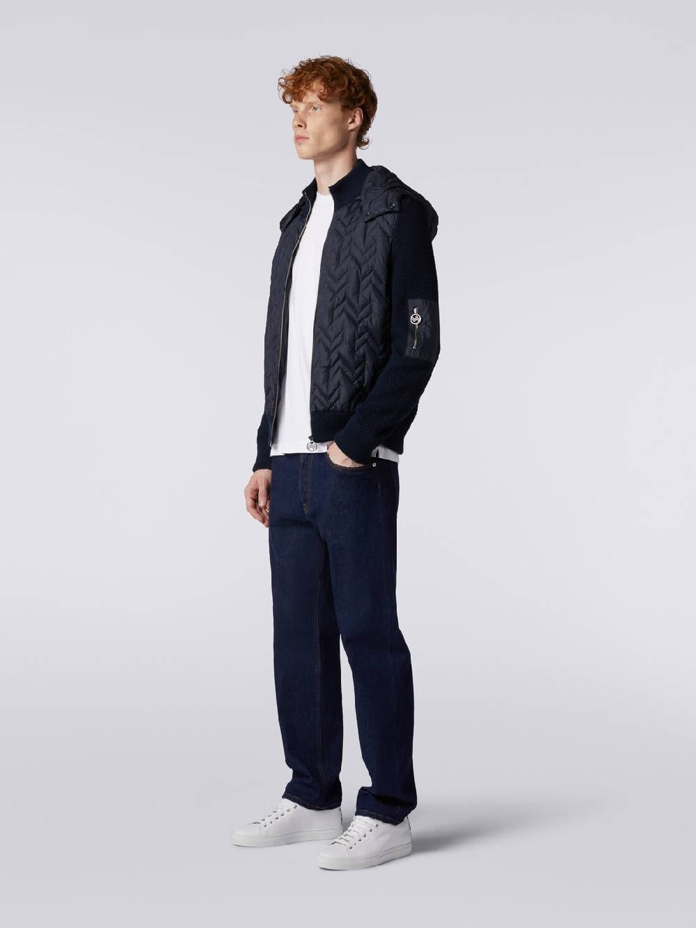 M Missoni Piumino in cotone e nylon con cappuccio Offerta temporanea