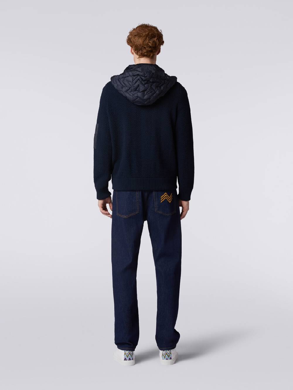 M Missoni Piumino in cotone e nylon con cappuccio Offerta temporanea