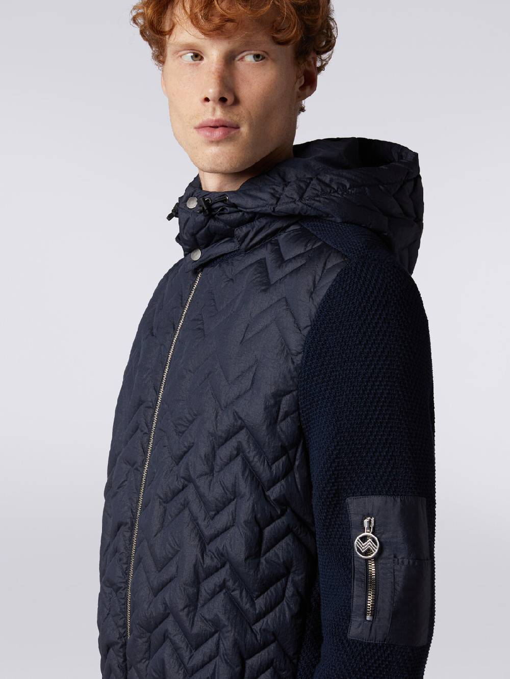 M Missoni Piumino in cotone e nylon con cappuccio Offerta temporanea
