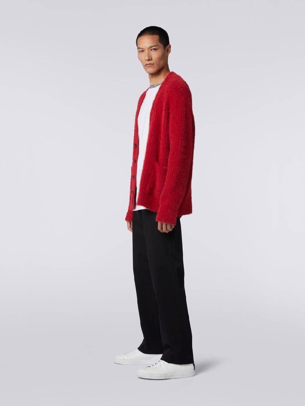 M Missoni Cardigan oversize in misto lana effetto pelo Bestseller