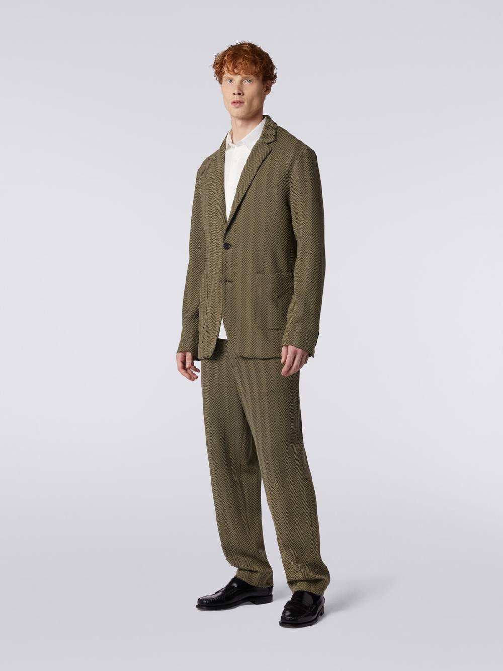 M Missoni Blazer in cotone e viscosa chevron Prezzo basso