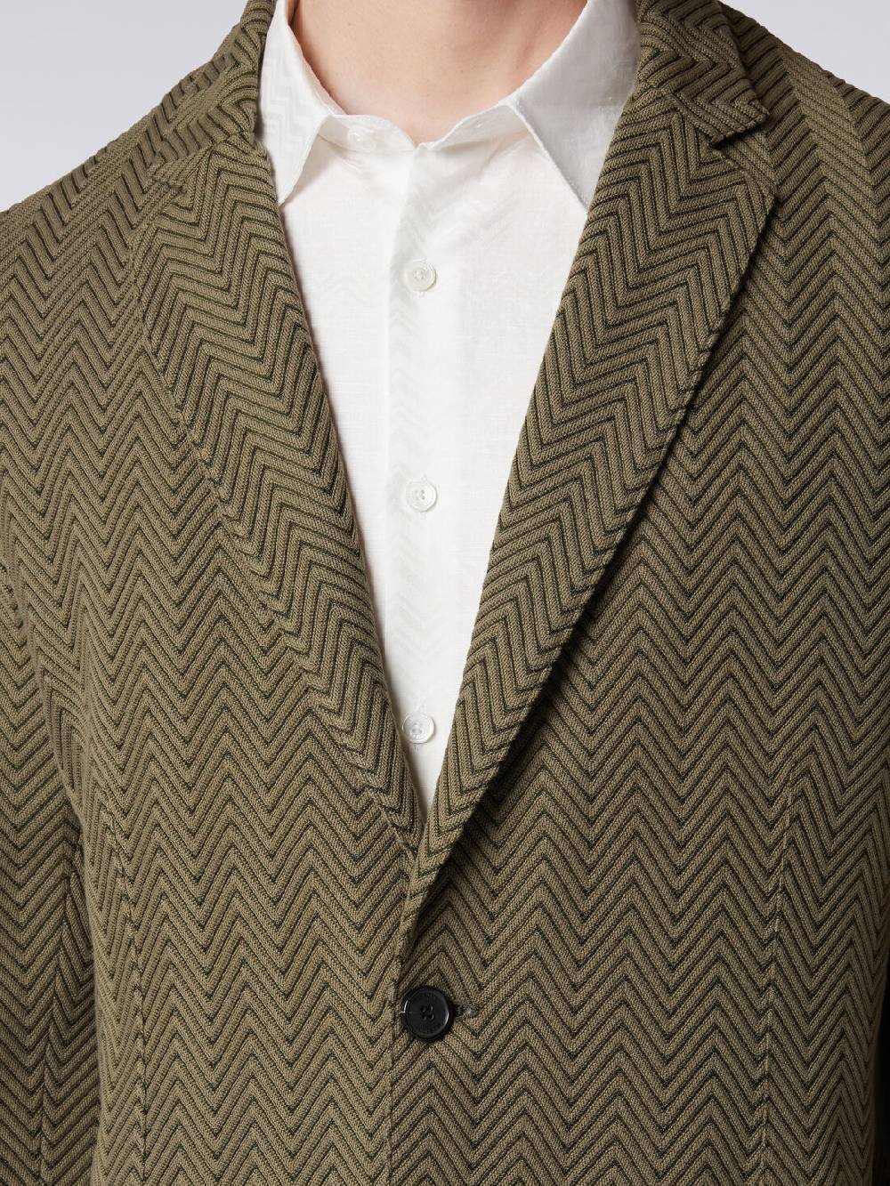 M Missoni Blazer in cotone e viscosa chevron Prezzo basso