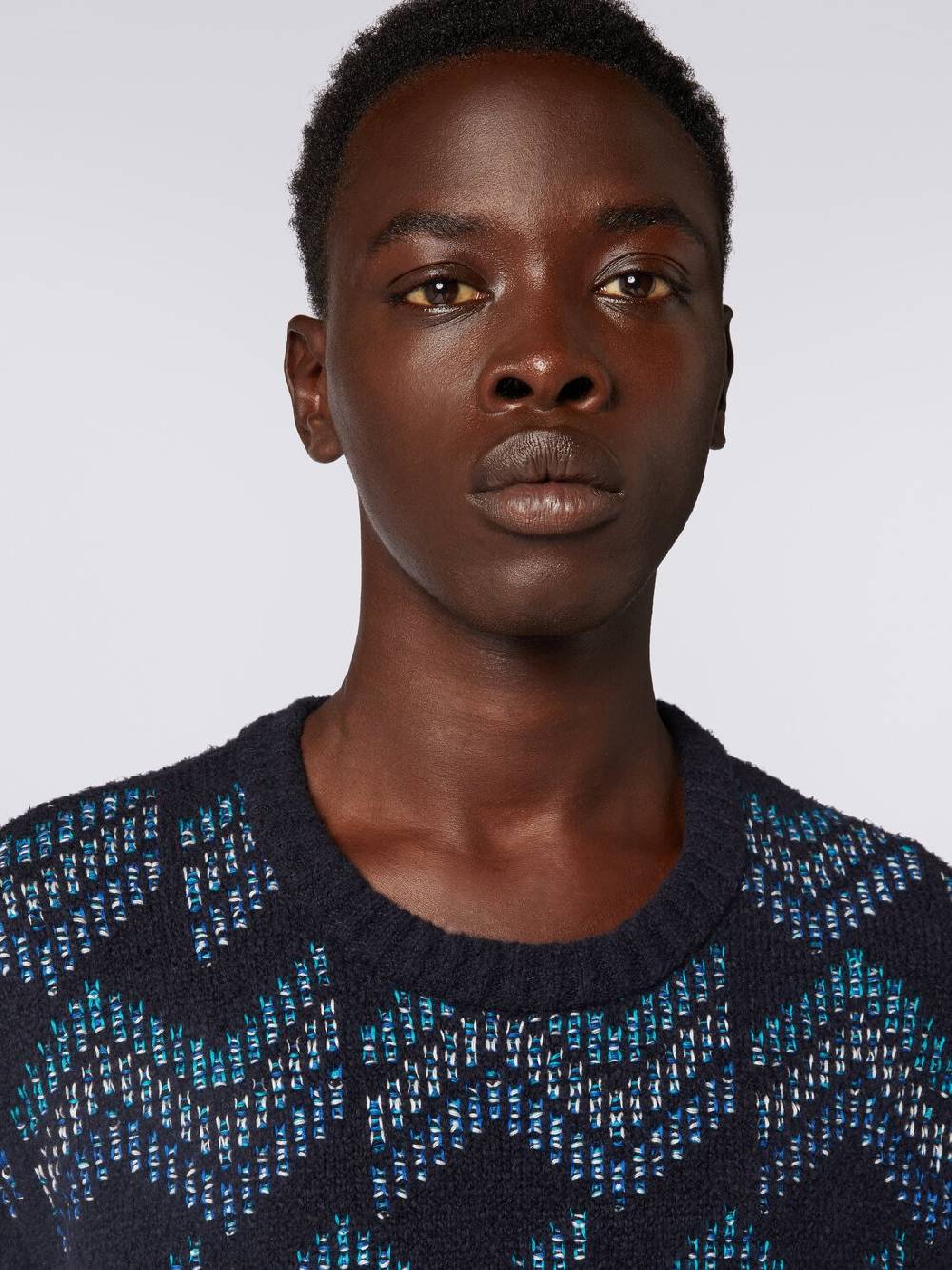 M Missoni Pullover girocollo in misto cotone motivo zig zag Ritorno libero