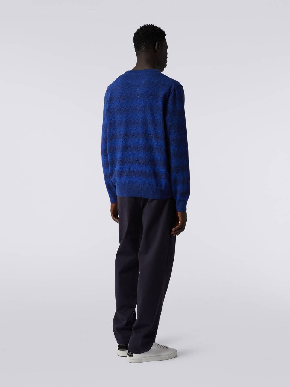 M Missoni Pullover girocollo in cachemire con zig zag Latest stili