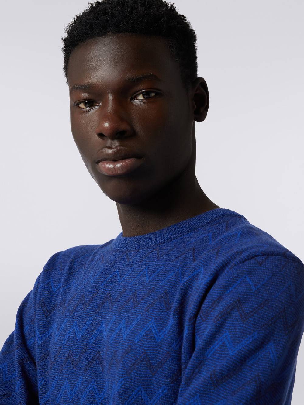 M Missoni Pullover girocollo in cachemire con zig zag Latest stili