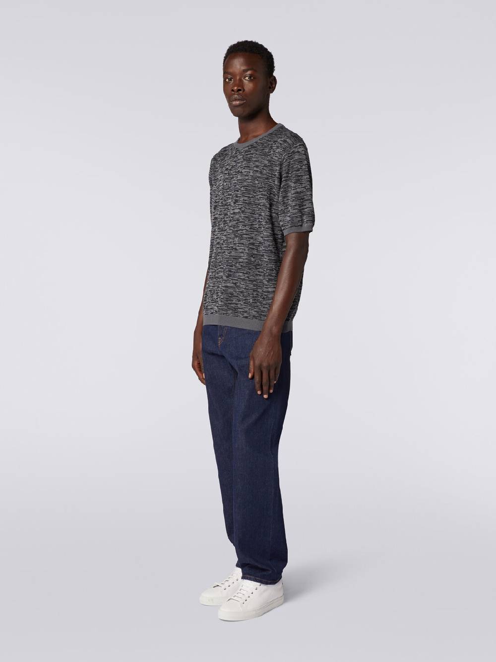 M Missoni Maglia girocollo in cotone e lana fiammata Ultimo giorno