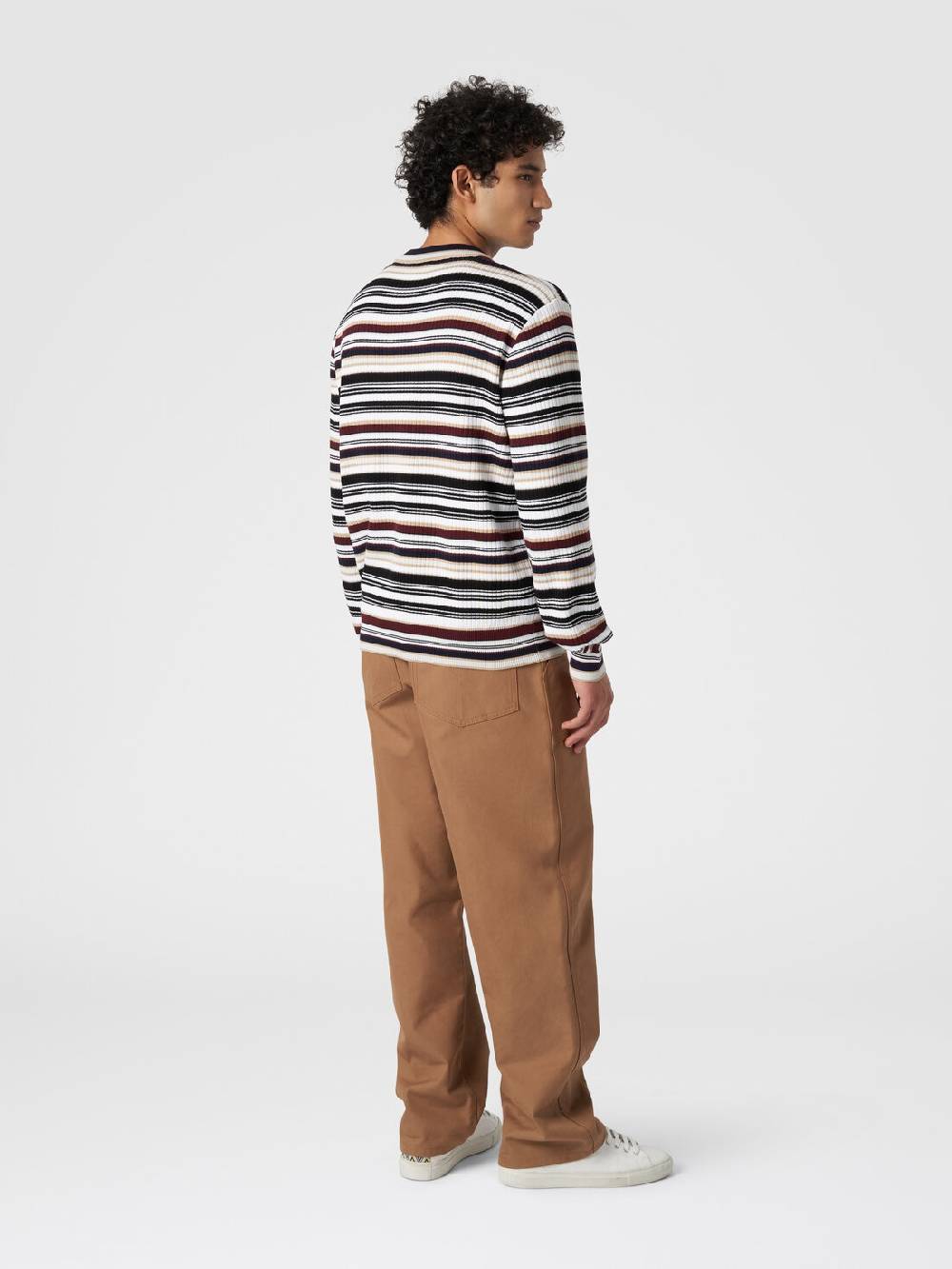 M Missoni Pullover girocollo in cotone a righe Promozione temporanea