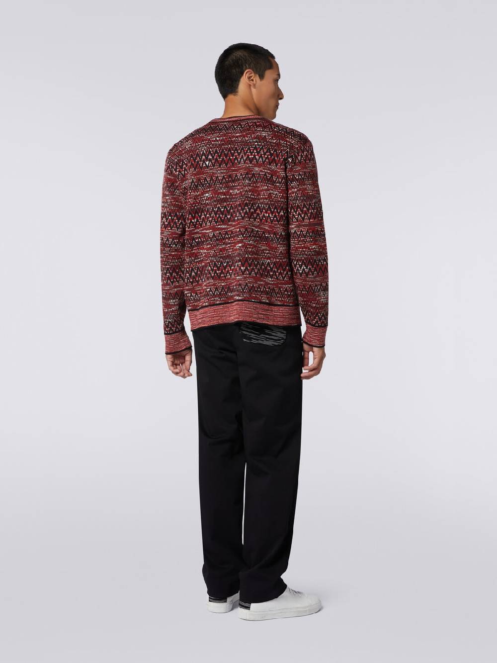 M Missoni Maglia girocollo con stampa chevron fiammata Fino al 65% di sconto