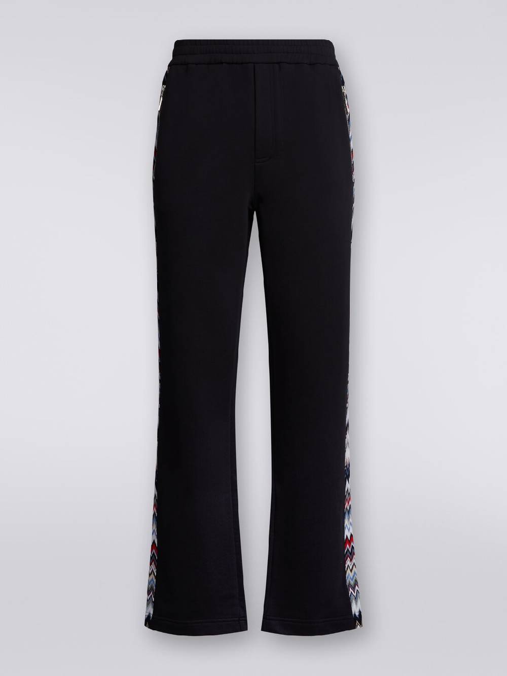 M Missoni Joggers in cotone con inserti zig zag Sostegno trimestrale