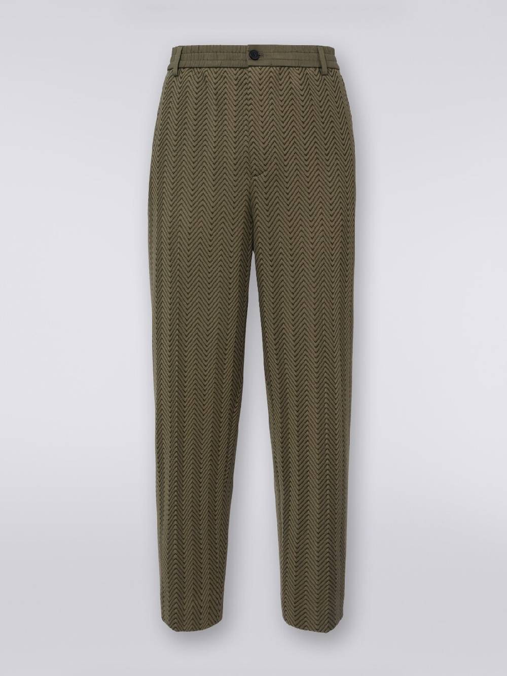 M Missoni Pantaloni classici in cotone e viscosa zig zag Discount Store per i nuovi prodotti