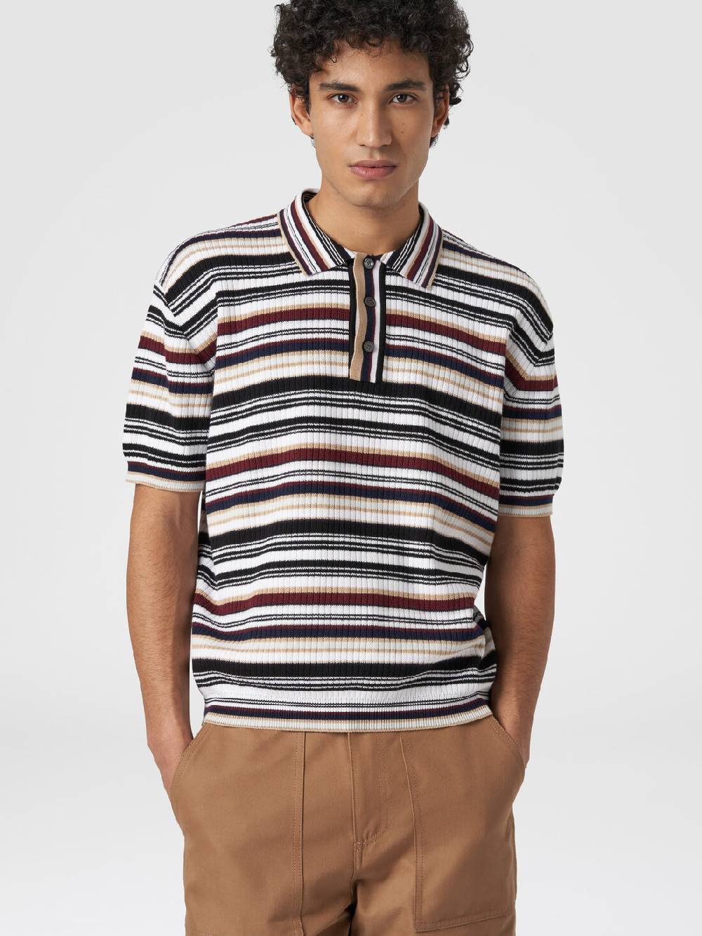 M Missoni Polo in cotone a righe Limitato a 3 giorni