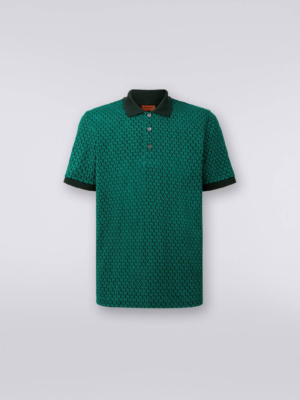 M Missoni Polo a maniche corte in cotone Esporta salva